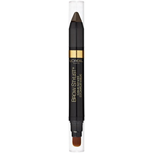 L'Oreal Paris Brow Stylist Kabuki Blender Brow Crayon, Brunette, 0.05 oz.