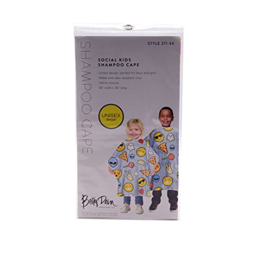 Betty Dain Kids Shampoo Cape, Waterproof Vinyl, 36x36