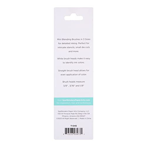Spellbinders Mini Blending Brush Set, ONE, White (Pack of 2)