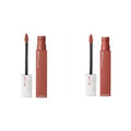 MAYBELLINE Super Stay Matte Ink Liquid Lipstick Makeup Long Lasting High Impact Color Up to 16H Wear Amazonian Nude Brown and Self-Starter Light Red