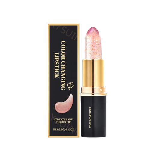 Color Changing Lipstick for Women, 24 Hours Enduring PH Lipstick Color Changing, Moisturizing Clear Lip Gloss - 1PC
