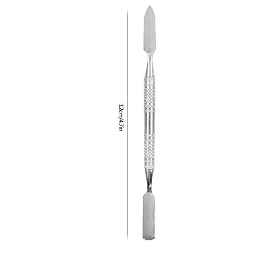 Modeling Scar Wax with Stainless Steel Double Ended Spatula Applicator Special Effects FX Makeup Tool for Theatrical Makeup and Halloween Fake Wound Moulding Scars Prosthetics(S)