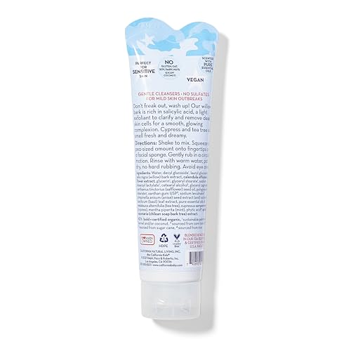 California Kids Face Wash | Gentle Exfoliating Face Wash For Kids + Teens | Mild Salicylic Acid Cleanser For Sensitive Skin | 1.8 oz. / 51 mL