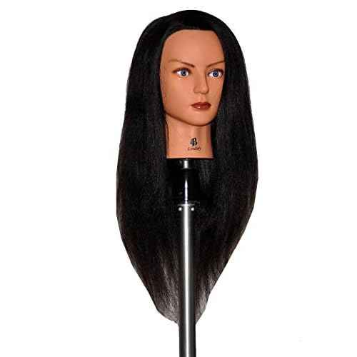 Bellrino 24" Cosmetology Mannequin Manikin Training Head with Human Hair - Daisy