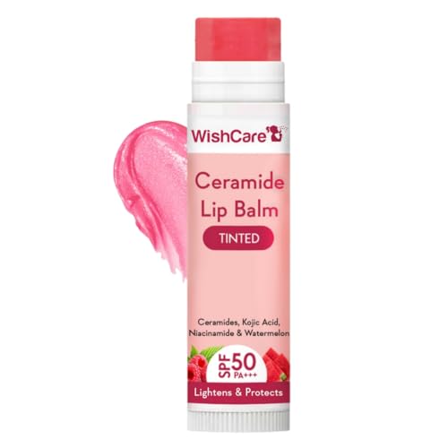 WishCare Tinted Lip Balm with SPF 50 PA+++ ? Enriched with Niacinamide, For Women, 5g