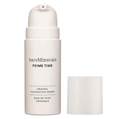 bareMinerals Prime Time Original Foundation Primer ? 24HR Wear, Smooths Texture, Controls Shine, Extends Makeup Wear & Nourishes Skin, Non?Comedogenic