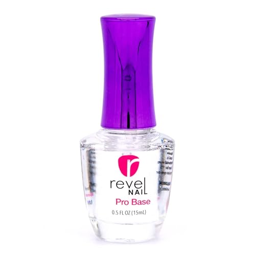 Revel Nail Dip Powder Pro Base Coat - Long-Lasting Dip Nail Liquid, 0.5 oz