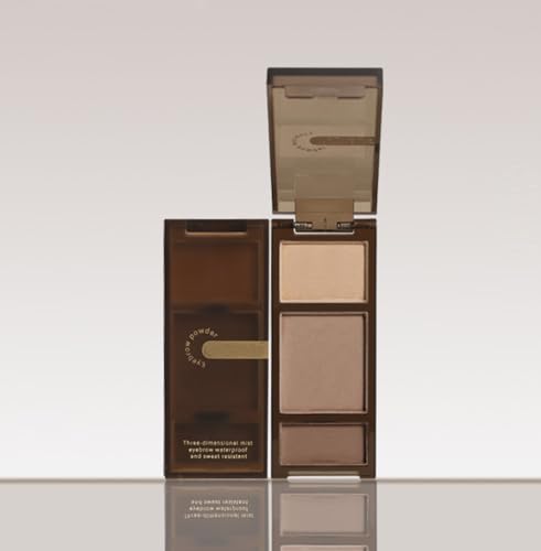 3-Color Eyebrow Powder Palette - Warm Coffee #102