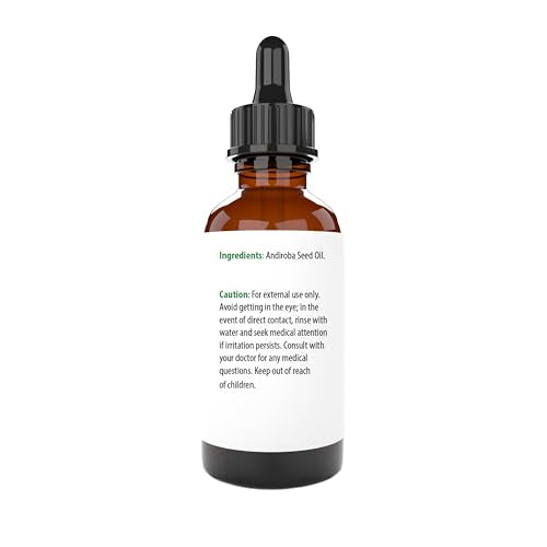 ANDIROBA OIL 100% Pure & Natural, Unrefined, Cold-Pressed For Face, Dry Skin, Nails, Lips, Body & Hair - Reduce Hair Breakage, Even Out Skin Tone, Therapeutic Massage