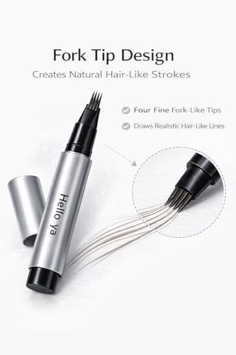 Microblading Eyebrow Pen with Fork Tip - Waterproof Brow Marker
