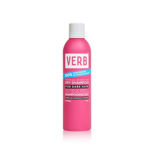 VERB Dry Shampoo Dark ? Refresh, Absorb Oils + Extends Styles - Refreshing Dry Shampoo Spray for Dark Tones - Vegan, No Parabens or Harmful Sulfates