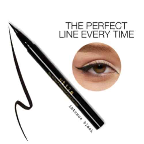 stila Waterproof Liquid Eye Liner, Stay All Day Makeup with Fine Brush Tip Lasting Satin Finish, Smudge-Proof & Transfer-Resistant