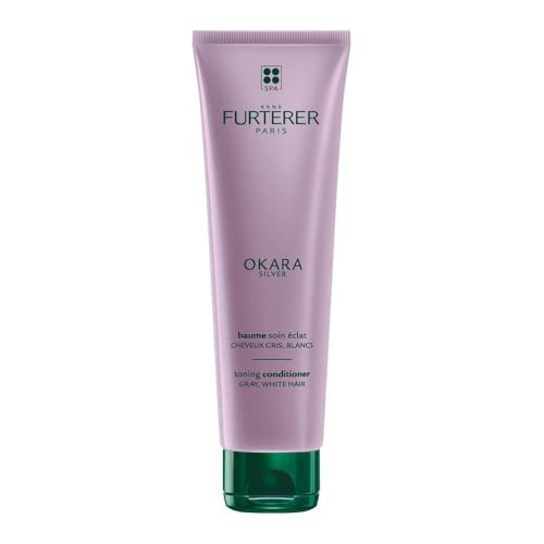 Rene Furterer OKARA SILVER Toning Conditioner - Purple Conditioner for Blonde, White, Grey & Silver Hair - Gentle