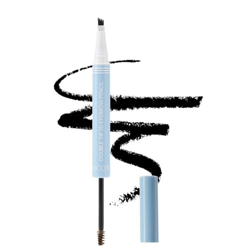 QCQX Waterproof 4-Tip Eyebrow Pencil for Natural & Precise Brows