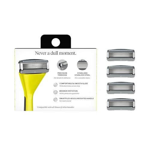 Men's Razor Blade Refills, Precision Trim Edge, 4 Count