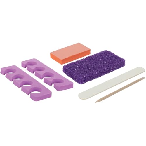 Disposable 5-Piece Pedicure Kit - 100 Individually Packed Sets