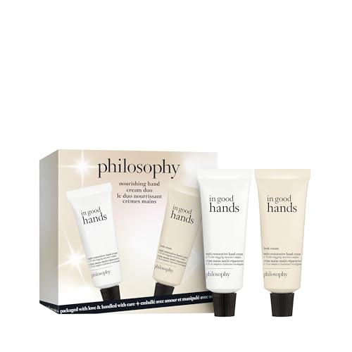 philosophy in good hands multi-restorative hand cream - with vitamin C & niacinamide - plumps & smoothes crepey skin - reduces the appearance of dark spots - transfer-proof & non-greasy formula