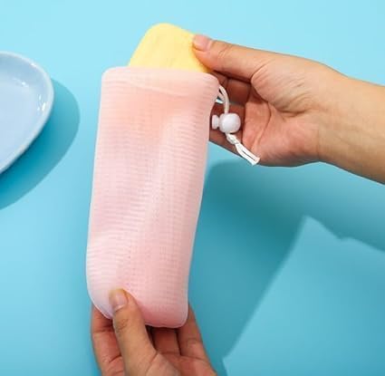 12-Pack Exfoliating Mesh Soap Pouches with Drawstring