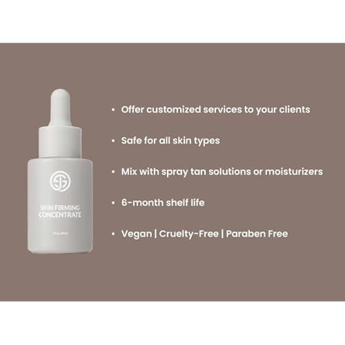 SJOLIE Sunless Spray Tan Additive - Skin Firming Drops | Tighten Wrinkles/Reduce Cellulite - 1oz