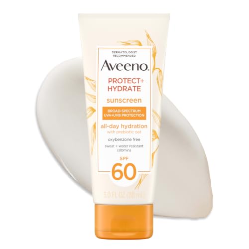Aveeno Protect + Hydrate SPF 60 Sunscreen Lotion, 3 Fl Oz