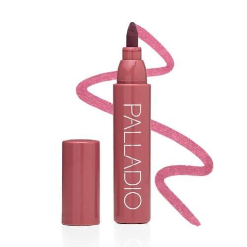 Palladio Lip Stain Marker - Waterproof Hydrating Formula, Blush