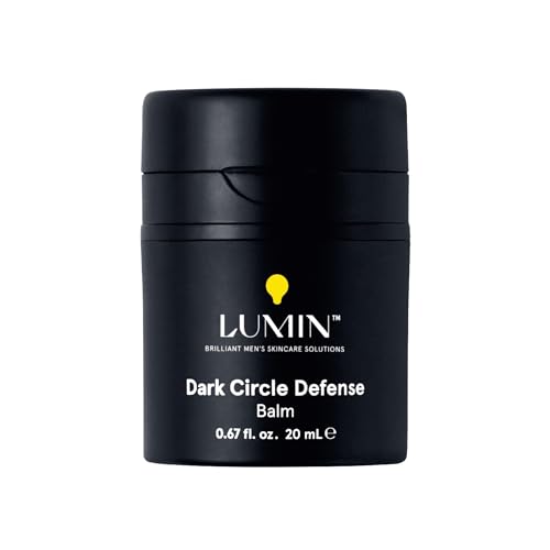 Lumin Men¡¯s Dark Circle Defense Balm ? Hydrating Eye Cream with Caffeine & Niacinamide, Korean Skincare for Men, Reduces the Look of Puffiness, Fine Lines & Dark Circles, Daily & Night Use, 20ml