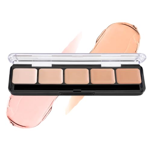 Graftobian Cool #1 Cream Foundation Palette for Full Coverage, Contour & Correcting