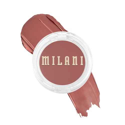 Milani Blush Makeup ? Cheek Kiss Cream Blush for Cheeks, Buildable Cream-to-Gel Blusher & Lip Tint, Dewy Natural Color, Hydrating - Nude Kiss