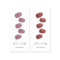 ohora Semi Cured Gel Nail Set of 2 (N Bare Plum & N Cream Rose) - Professional Salon-Quality Nail Care