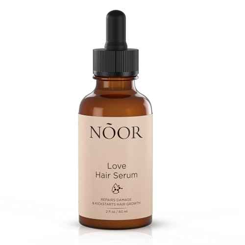 NOOR HAIR Growth Serum From African Olives, for Women and Hair Loss Treatment for Frizzy and Damaged, For Thicker and Healthier- Natural Vitamins Argan Oil