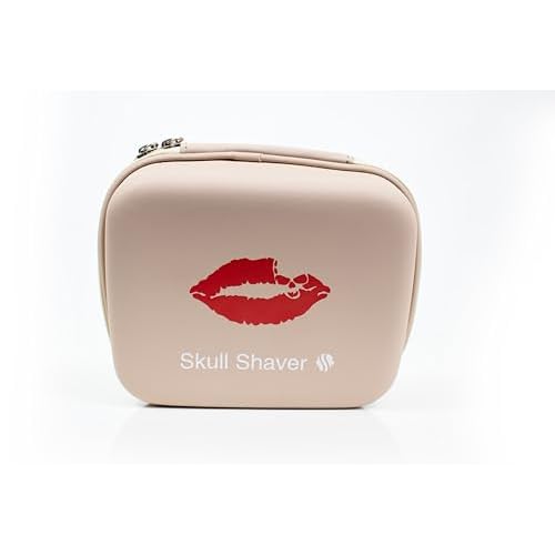 Skull Shaver Beige Butterfly Kiss Electric Razor Travel Case