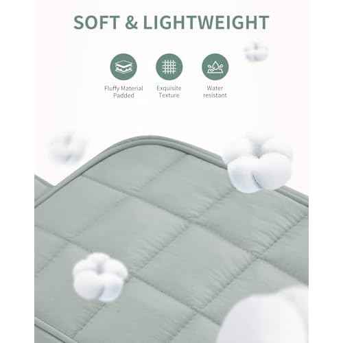 Narwey Puffy Travel Toiletry Bag for Traveling Women Girl, Travel Bag for Toiletries, Cute Travel Makeup Bag Organizer, Quilted Cosmetic Bag Make Up Skincare Medicine Bags