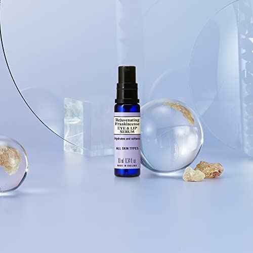 Neal's Yard Frankincense Eye & Lip Serum with Hyaluronic Acid, Aloe Vera & Rosehip Oil, Light & Easily Absorbed, Vegan Approved, Cruelty-Free,10mL