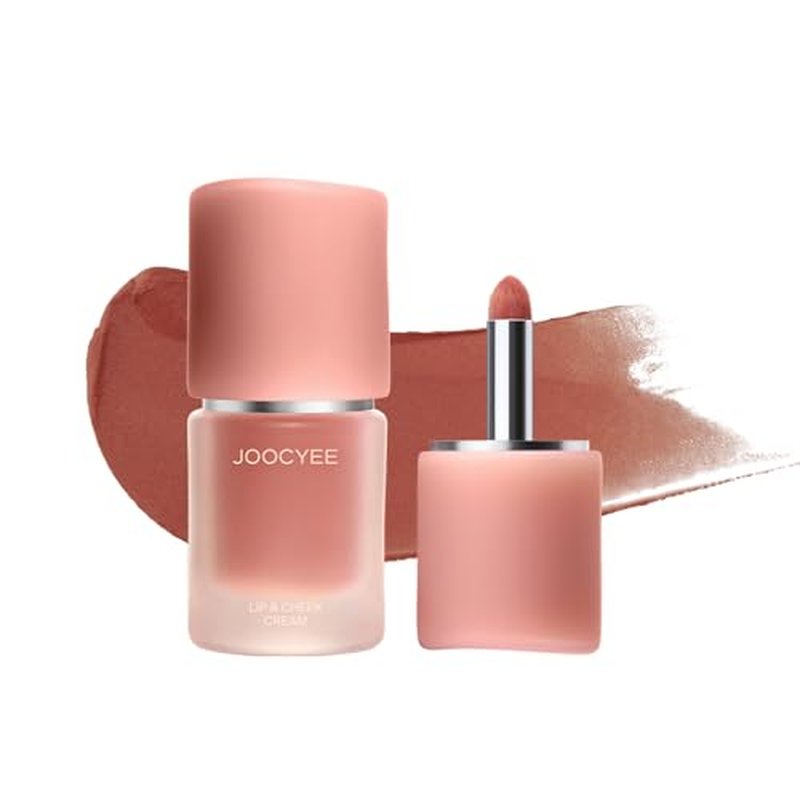 Joocyee Multi-Purpose Lip & Cheek Cream with Brush - Cinnamon Tea