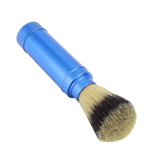 Walfront Men Portable Travel Foaming Shaving Brush, Grooming Tool for Wet Shaving, Bathroom Supplies for Daily Use