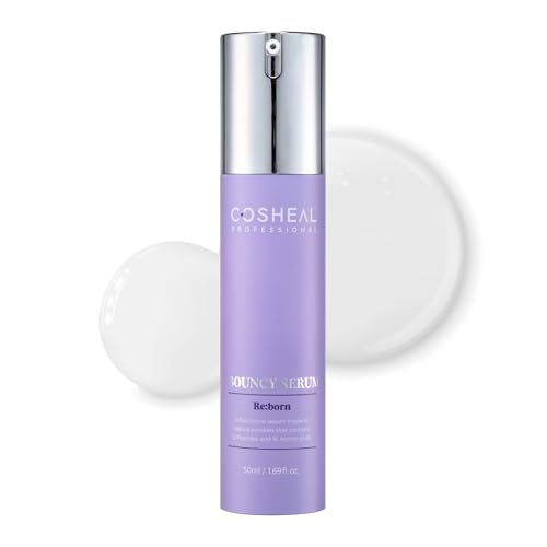 Bouncy Serum 1.69 fl oz, Silk-Finish Anti-Aging Serum with 12 Peptides & 16 Amino Acids, Boosts Elasticity & Hydration, Enhances Radiance, Supports Skin Regeneration, Korean Skin care