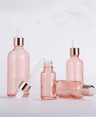 4-Pack Glass Dropper Bottles 15ml Essential Oil Containers