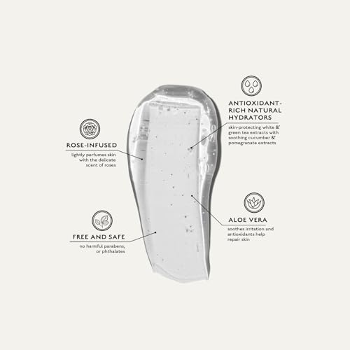 Caswell-Massey Rose Liquid Hand Soap & Moisturizing Body Wash with Pump, Hydrating Plant-Based Skin Cleanserfor Men & Women, Paraben and Phthalate Free, 15.2 fl oz