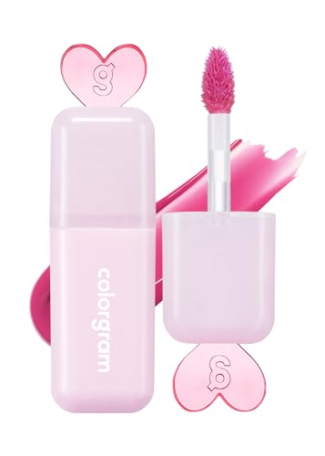 COLORGRAM Juicy Drop Tint 06 Nice Plum | Juicy Lip Gloss, Glowing Lip Stain with Fruity Colors, Buildable & Blendable, Highly Pigmented