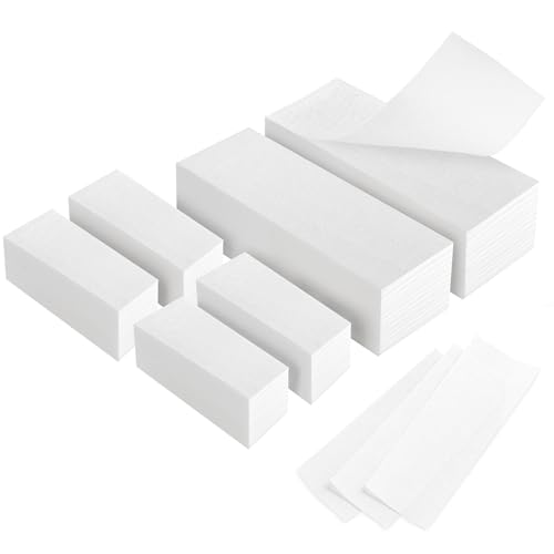 EWVVSS 600-Count Non-Woven Wax Strips Pack for Hair Removal - 2 Sizes
