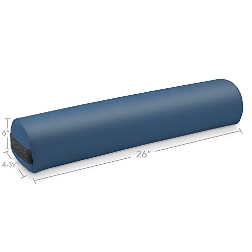 Saloniture 3/4 Round Massage Table Bolster Pillow for Knee & Neck - Blue
