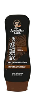 Australian Gold Dark Tanning Accelerator Lotion with Bronzer, 8oz
