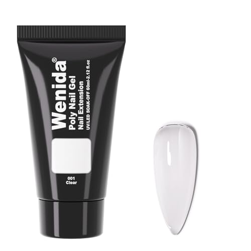 Poly Nail Extension Gel 60ml by Wenida - Long-Lasting Builder Gel Set