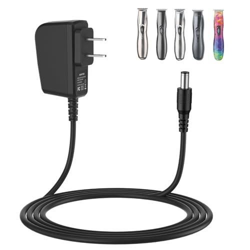 4.9V Power Charger for Andis Slimline Pro Li-Ion T-Blade Trimmer D-8 32490 32400 32475 32810 32690 33785 32445 32485 32680 ? AC Adapter Cord for Andis Hair Clippers