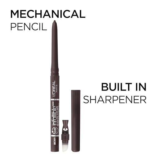 L'Oreal Paris Infallible Mechanical Pencil Eyeliner with Sharpener, Black