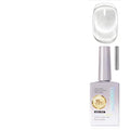 Beetles Lunar Silk Silver Cat Eye Gel Nail Polish 15ML Glitter Effect - Velvet Silver Variation