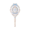 Flower Knows Bunny Garden Hand Mirror, Blue Decorative Makeup Mirror
