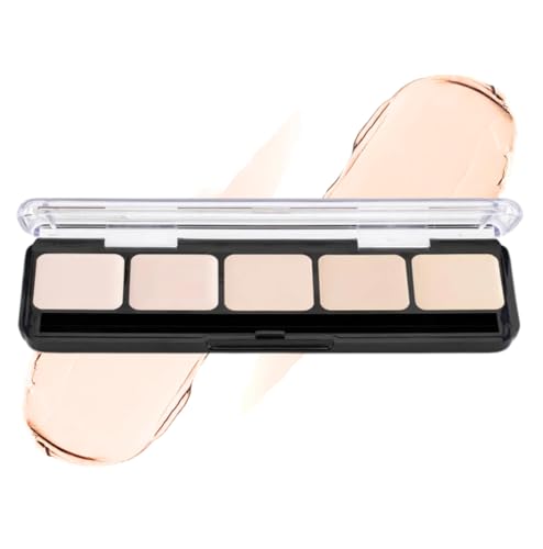 Graftobian HD Glamour Crème Foundation Palette Ultra Light 1 Count – High Definition 5-Color Makeup Kit