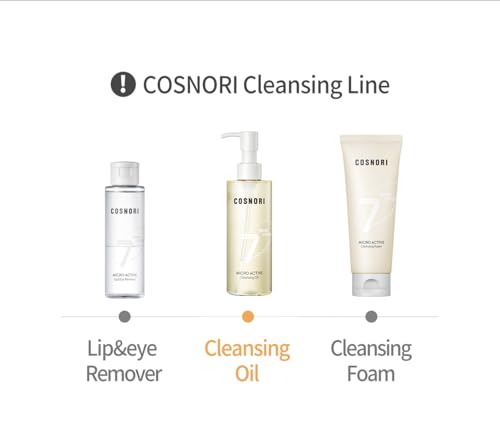 COSNORI 7-Oil Cleansing Oil – Korean Vegan Makeup Remover, 6.7oz