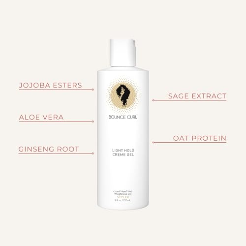Bounce Curl Light Hold Creme Gel for Wavy & Curly Hair, 8 oz